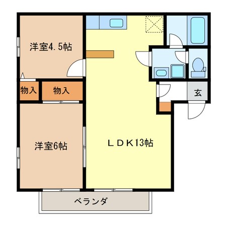 フリーエル　Ｃの物件間取画像